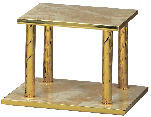 Thabor Table with Brass Shelves