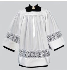 Tailored Priest Surplice with Lace Bands