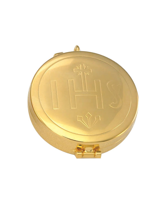 Gold Plated Pyx with IHS Design