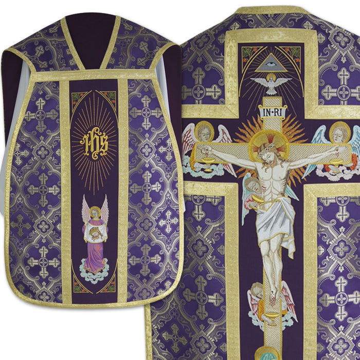 Traditional Roman catholic Fiddle Back Chasuble
