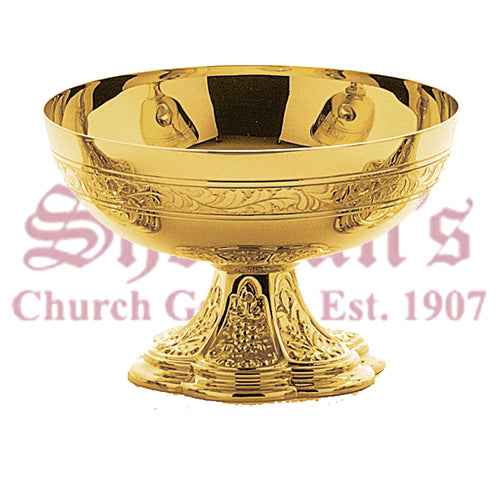 Gothic Ornamented Artimetal Chalice and Scale Paten