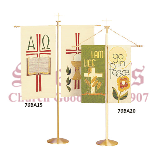 Bronze Processional Banner Stand