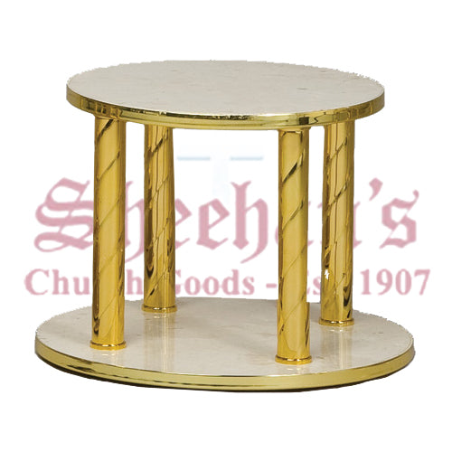 Thabor Table with Brass Spiral Posts