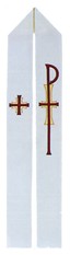 Stole with Chi-Rho and Cross Design
