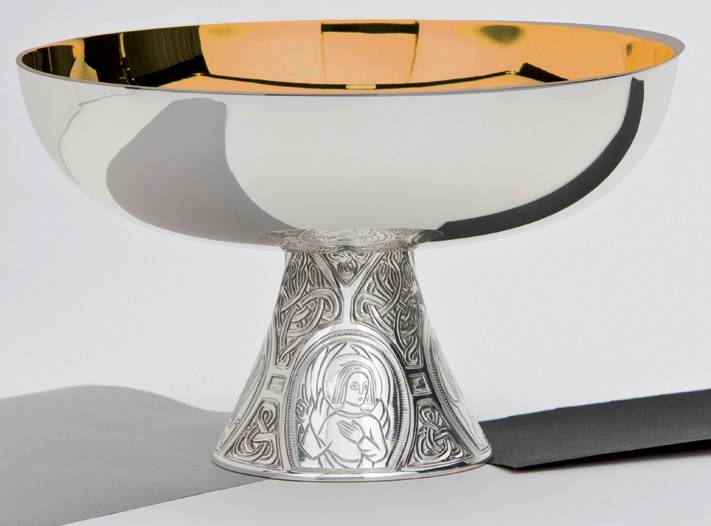 Celtic Evangelists Open Ciboria, Chalice & Paten