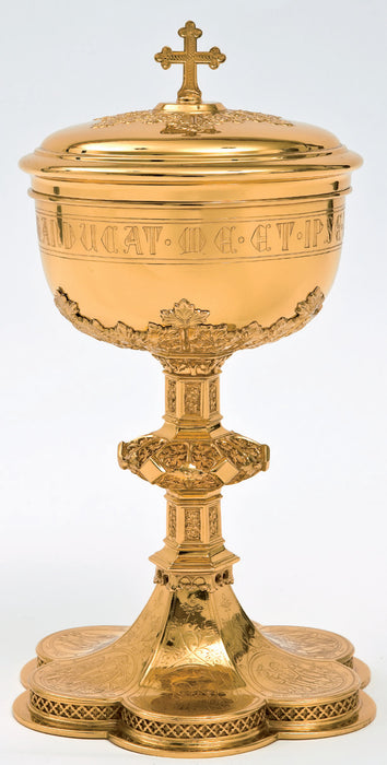 Gothic "Passions of Christ" Gold-Plated Ciborium