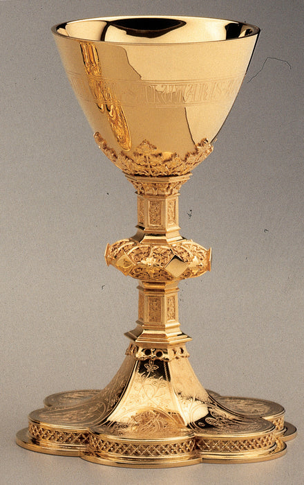 Gothic "Passions of Christ" Gold-Plated Ciborium
