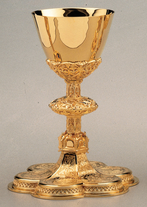 Gothic Ciborium With Six Engraved Medallions