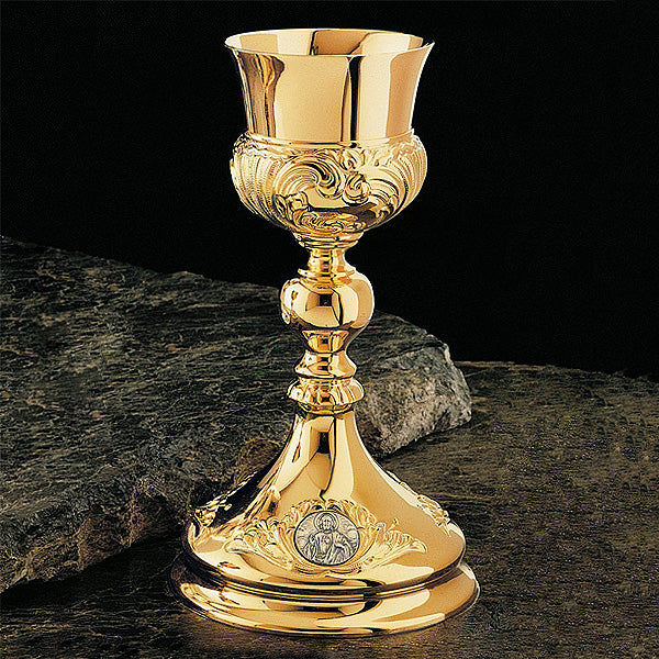 Baroque Style Ciboria With Sacred Family Medallions