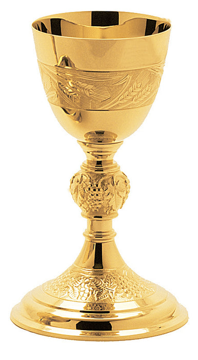 Wheat and Grape Ornamented Open Ciboria
