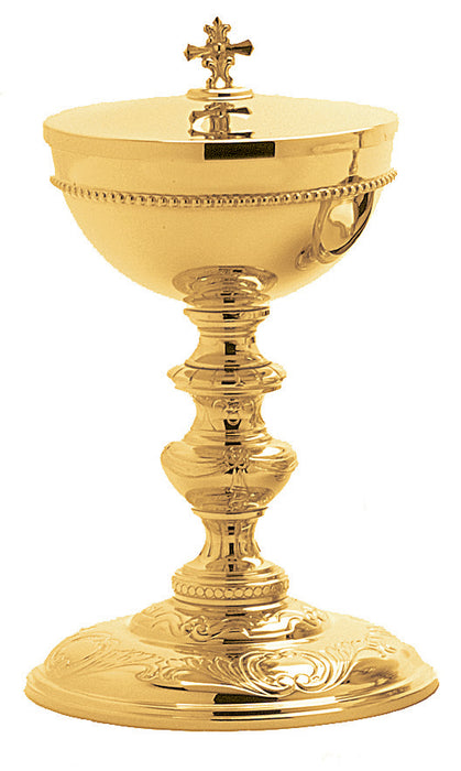 Hand Chiseled Ciboria With Rich Ornamentation