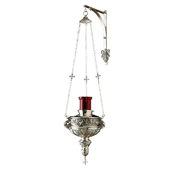 Sanctuary Lamp With Cross Chain & Finial