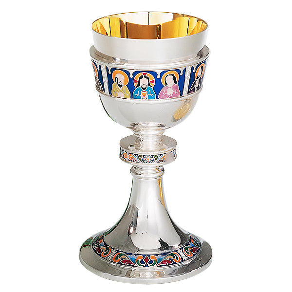 Romanesque Fire-Enameled "Last Supper" Open Ciboria