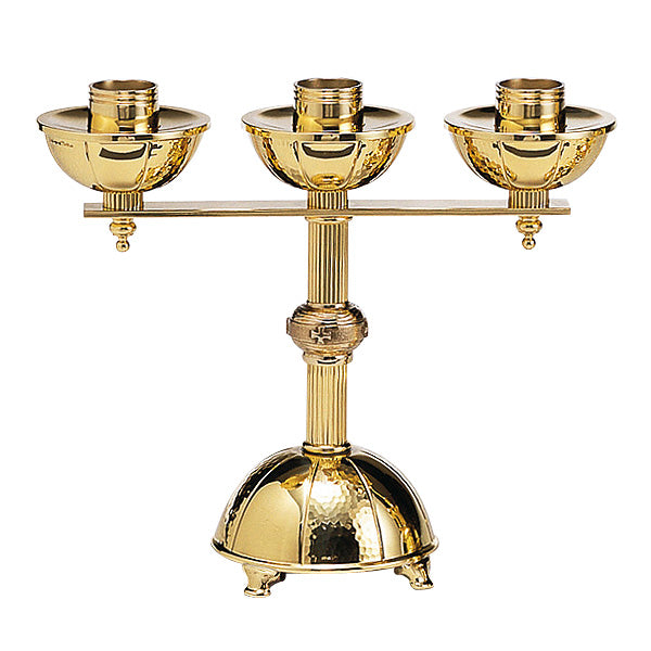 Contemporary Style Candlestick With Footed Base