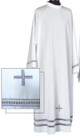 Solivari Alb In Mixed Cotton With Embroidered Cross