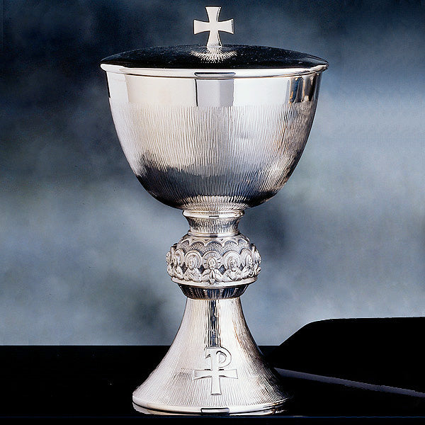 Last Supper Chalice with Fine Straw Hammering