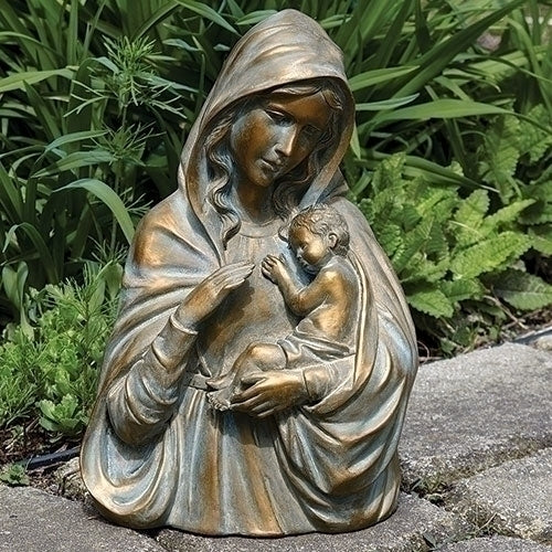 Bronze Madonna & Child Statue