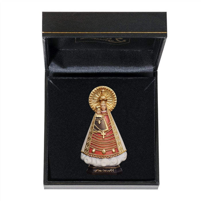 Wood Carve Our Lady of Mariazell With Gift Case
