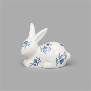 Blue Willow Porcelain Bunnies