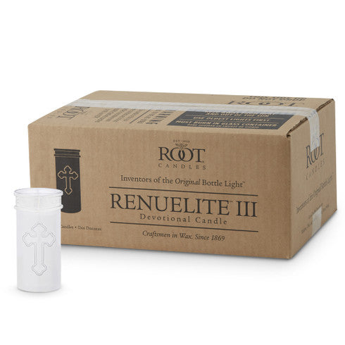 Root Candles 3 Day Renuelite III Plastic Inserts for Devotional Candles/Cemetery Globe Lights (Copy)