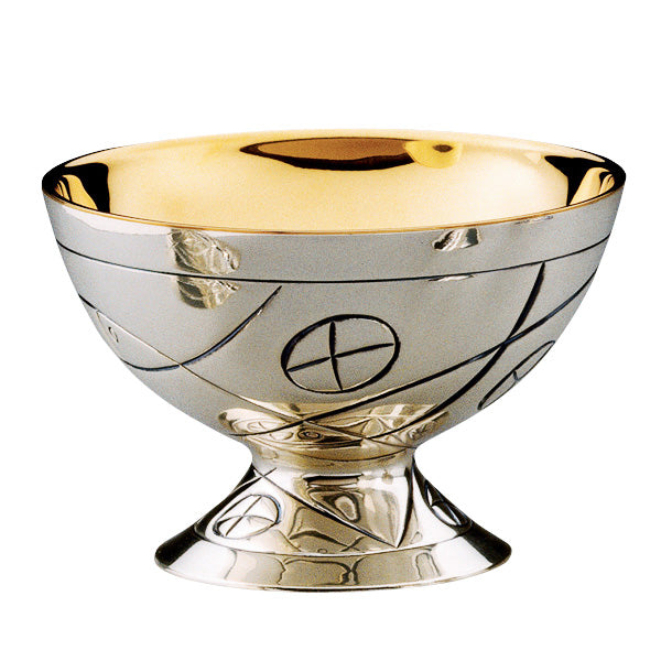 Open Ciboria with Hand Engraved Fish & Loaves Design