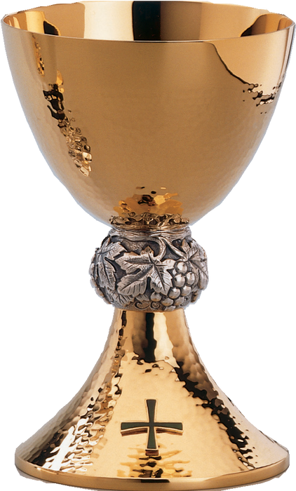Repousse Work Chalice and Bowl Paten