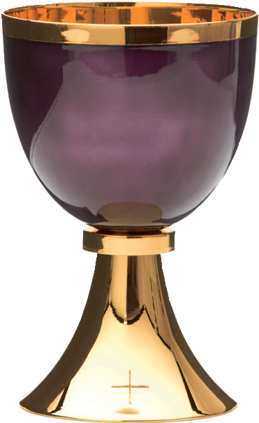 Purple fire-enamelled Chalice