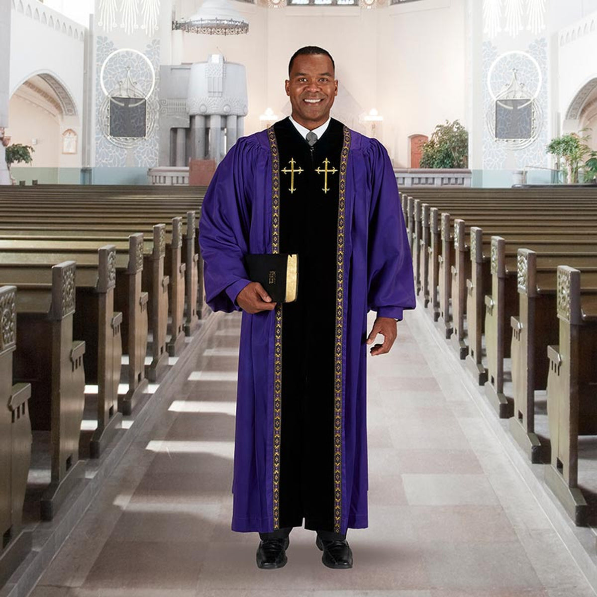 Murphy RT Wesley Peachskin Pulpit Robe — Matthew F. Sheehan
