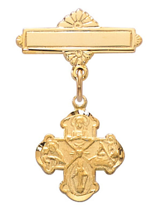 Four Way Medal With Bar Pin