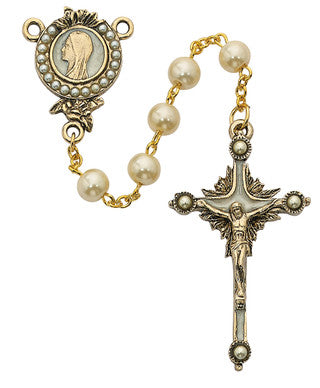 7MM PEARLS OF MARY ROSARY