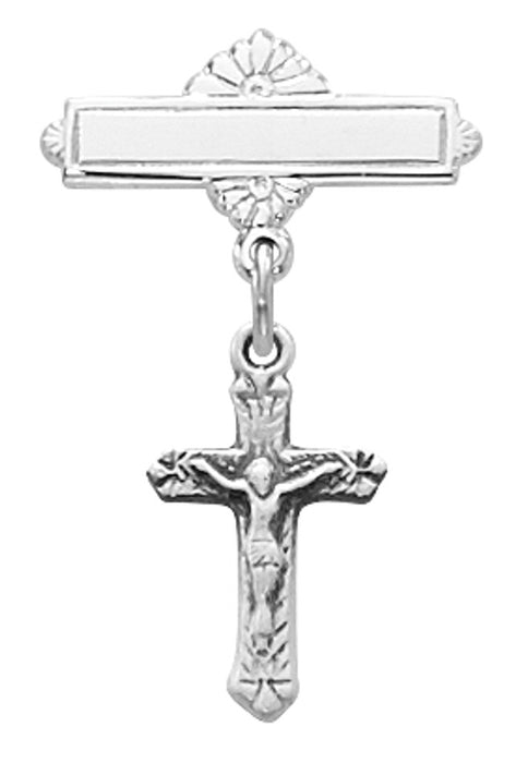 Crucifix Baby Bar Pin