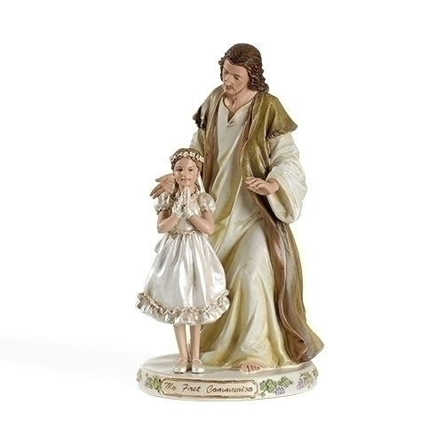 First Communion, Jesus with praying girl figure