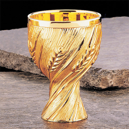 Open Ciboria with Twisted Wheat Design