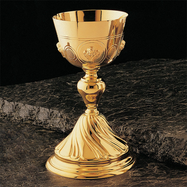 Fluted Chalice With Angel Medallions