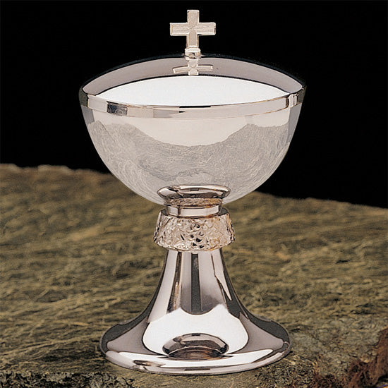 Stainless Steel Ciboria with Cross