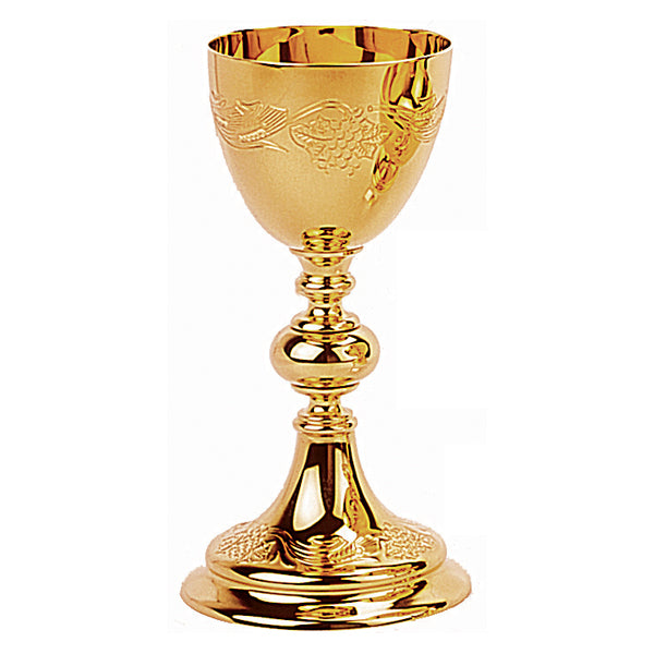 Ciboria with Hand Chased Grape and Wheat Design