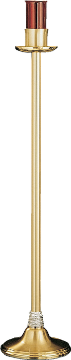 Modern Standing Brass Finish Sanctuary Lamp