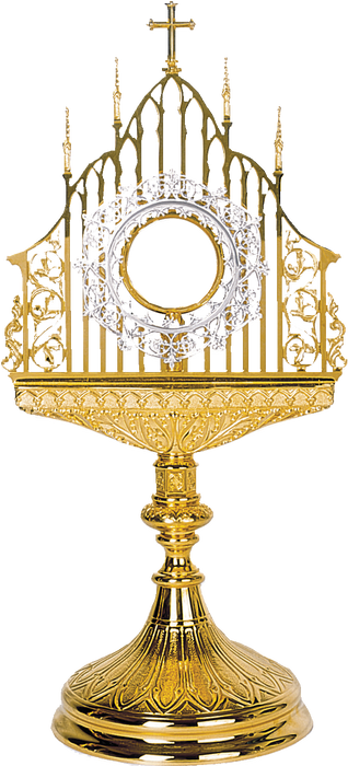 Gothic Style with filigree work Monstrance