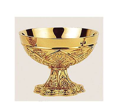 Gothic Chalice & Scale Paten With Sacred Heart, St. Mary, St. Joseph & Baby Jesus