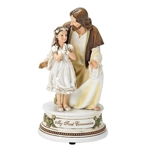 Musical First Communion, Jesus with girl praying figure
