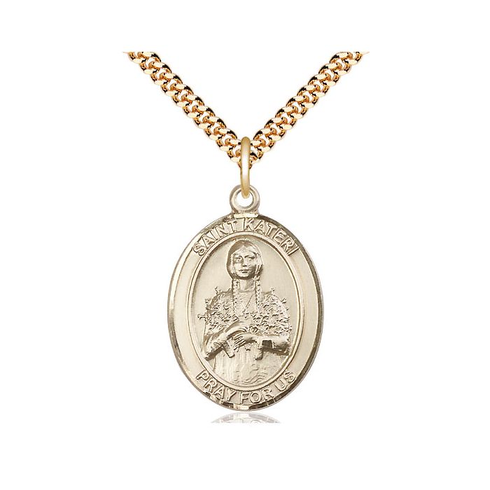 St. Kateri Tekawitha Large Pendant