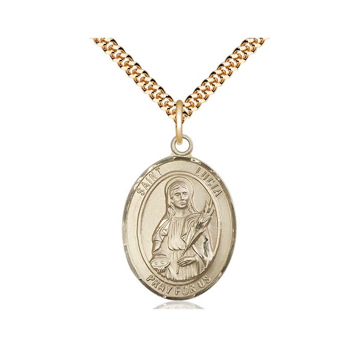St. Lucia of Syracuse Large Pendant