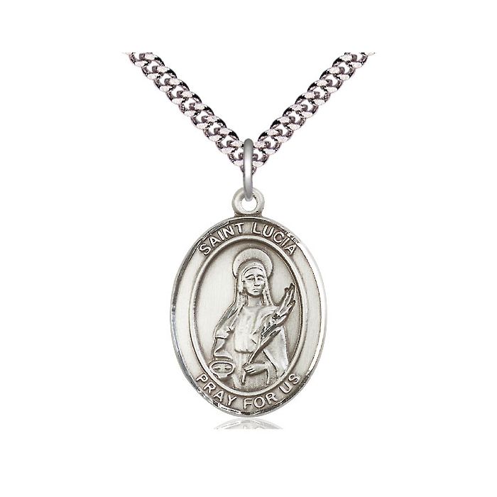St. Lucia of Syracuse Large Pendant