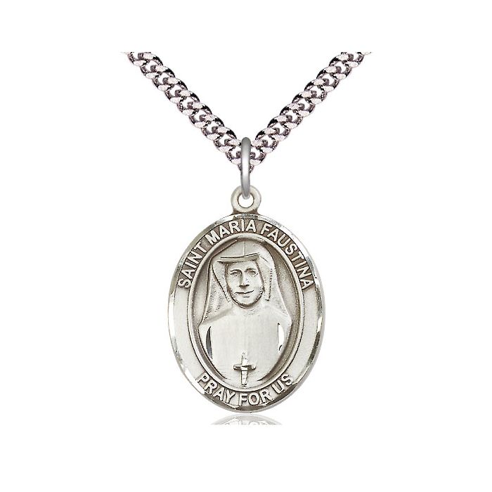 St. Maria Faustina Large Pendant