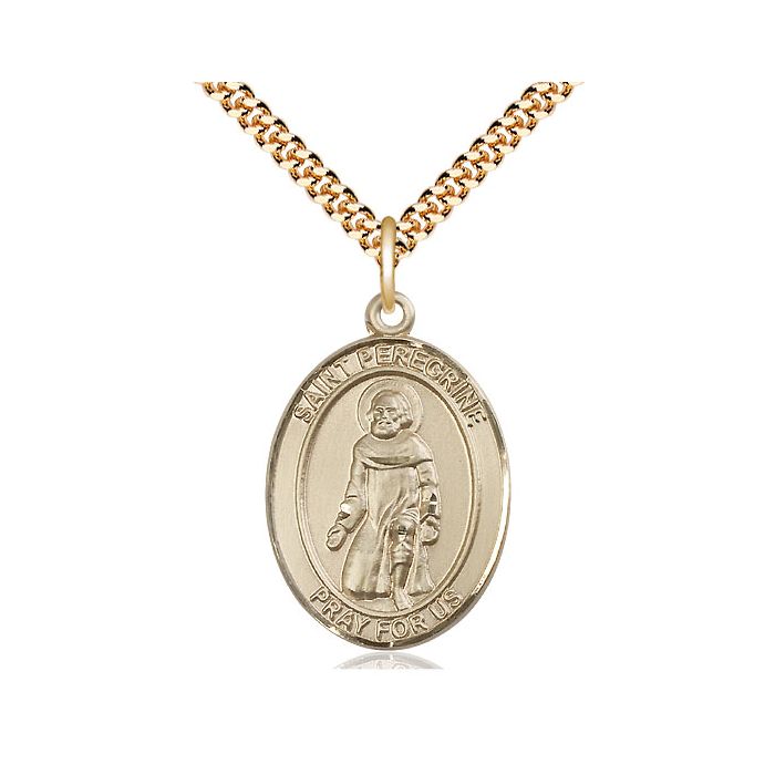 St. Peregrine Laziosi Large Pendant