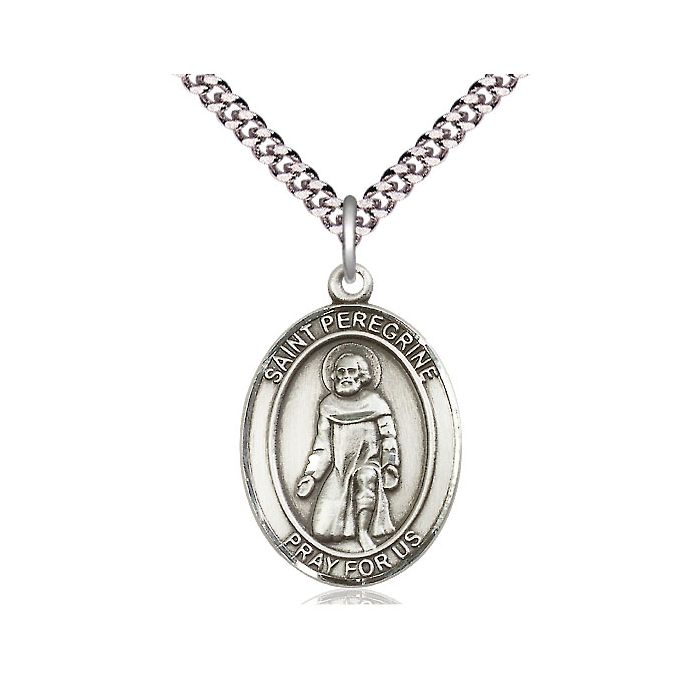 St. Peregrine Laziosi Large Pendant