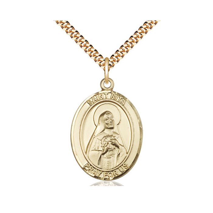 St. Rita of Cascia Large Pendant