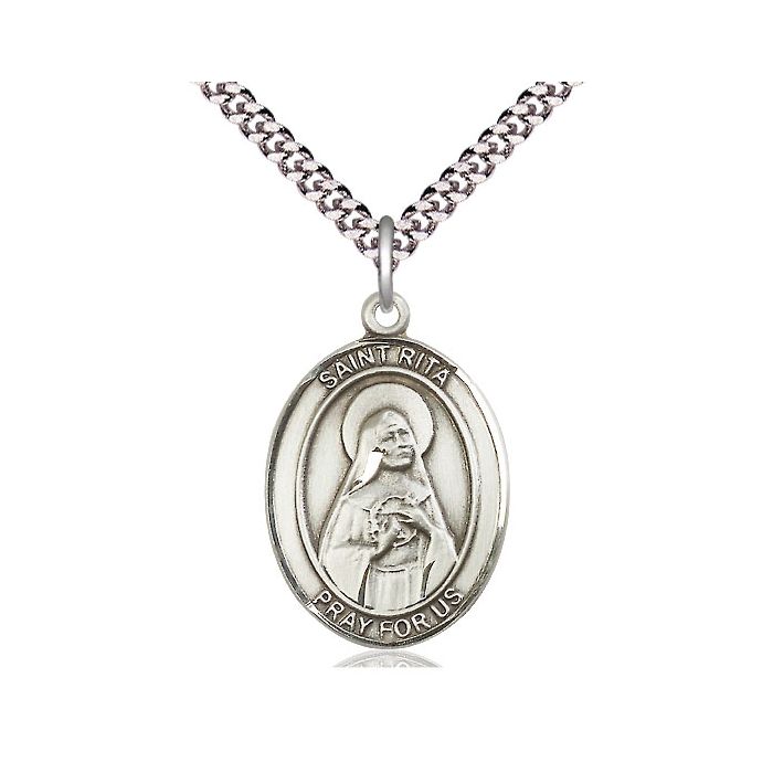 St. Rita of Cascia Large Pendant