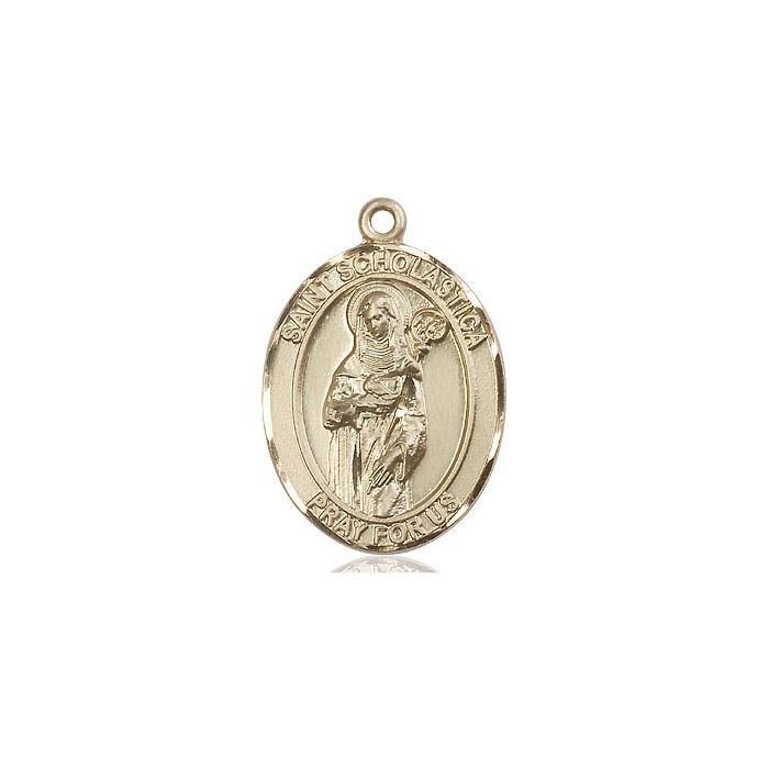 St. Scholastica Large Pendant