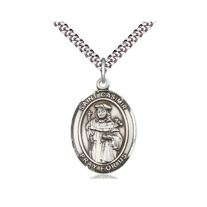 St. Casimir of Poland Large Pendant
